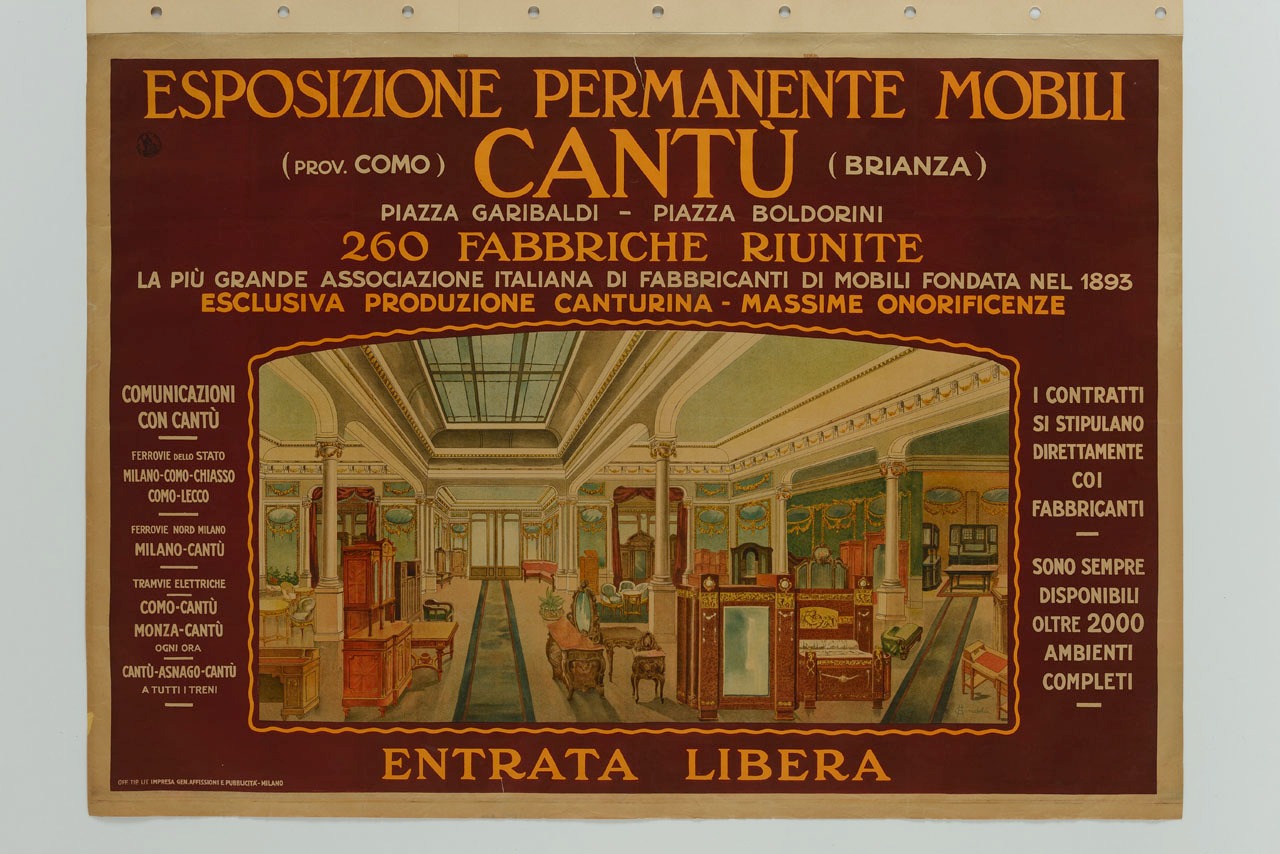 Manifesto Esposizione Permanente Mobili Cantù